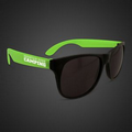 Neon Sunglasses w/ Green Arms